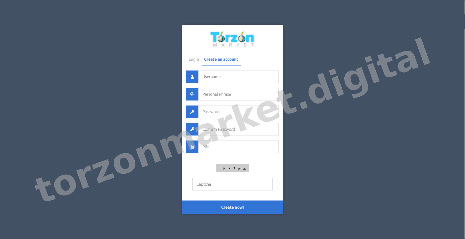 Account Registration Page